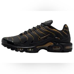 Black and Gold Athletic Shoes